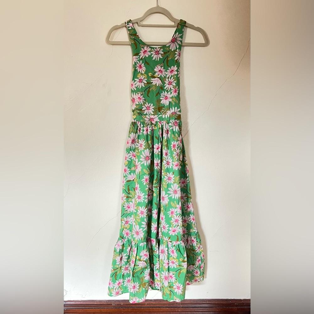 NWT Storia backless green floral dress